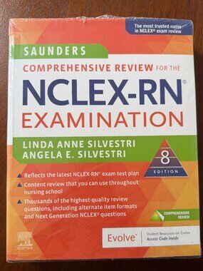 Saunders Comprehensive Review for the NCLEX-RN Examination (8th Edition) – NEW &